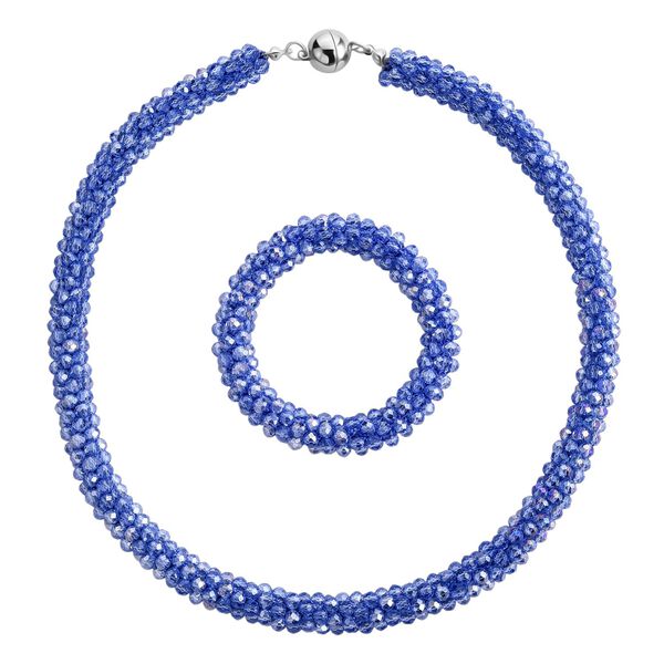 Blaues Kristall Schmuckset image number 0