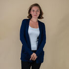 TAMSY - Jersey Cardigan mit offener Vorderseite für Damen, Größe 38, Dunkelblau