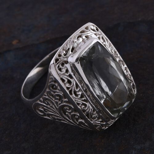 Royal Bali - Prasiolith Ring, 925 Silber (Größe 16.00) ca. 7.94 ct image number 1