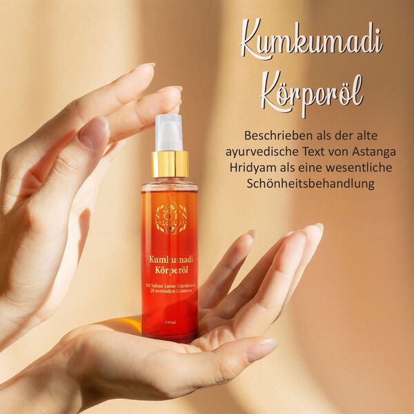 4er-Set SQIN Botanicals Kumkumadi Kollektion: K&ouml;rper&ouml;l (100ml), Gesichts&ouml;l (50ml), Cold Cream (100ml), und Nachtgel (100ml) image number 29