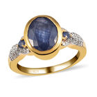 Masoala Saphir-Ring, 925 Silber vergoldet  ca. 4,41 ct image number 3