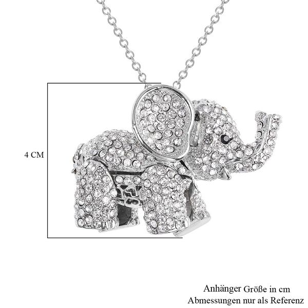 Kristall Elefant-Anh&auml;nger mit Kette, 60 cm image number 7
