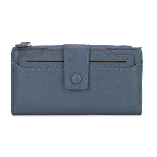 Brieftasche mit RFID-Schutz, 18x3x9cm, Blau image number 0