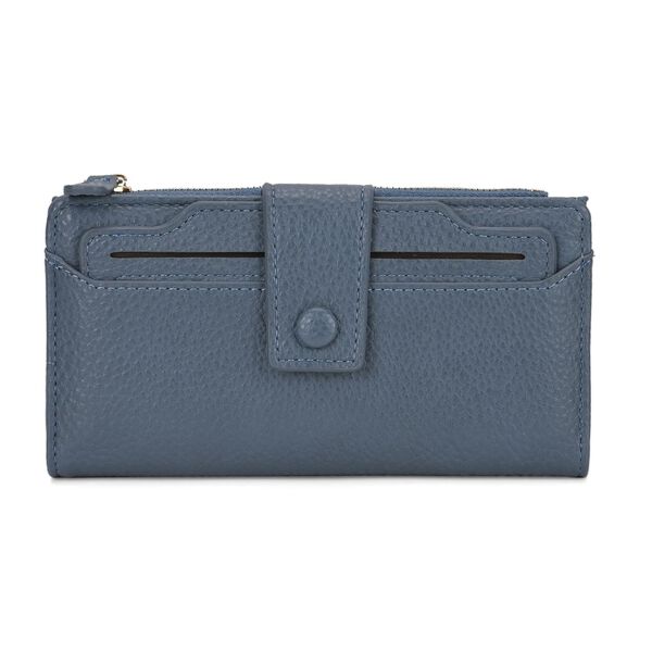 Brieftasche mit RFID-Schutz, 18x3x9cm, Blau image number 0