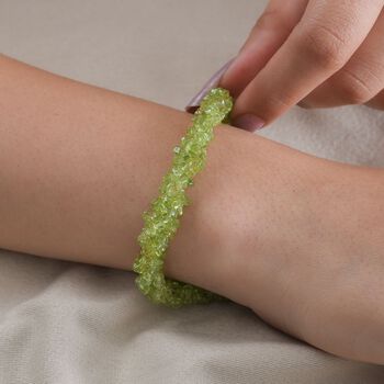 Nat&uuml;rliches Peridot Armband, 19 cm - 100 ct.