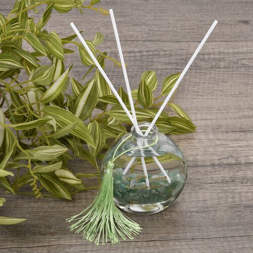 The 5th Season- Aromatherapie Duft-Diffusor mit Aventurin, Duftstäbchen und Quasten, 100ml image number 1