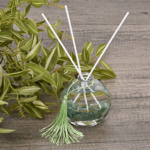 The 5th Season- Aromatherapie Duft-Diffusor mit Aventurin, Duftstäbchen und Quasten, 100ml image number 1