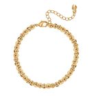 Messing  Armband ca. 19 cm + 5 cm Extender, Goldfarben ca. 11,50g