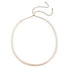 Seidige Fischgräten-Gliederkette, ca. 45 cm, reiner Edelstahl roséfarben ca. 20,20g
