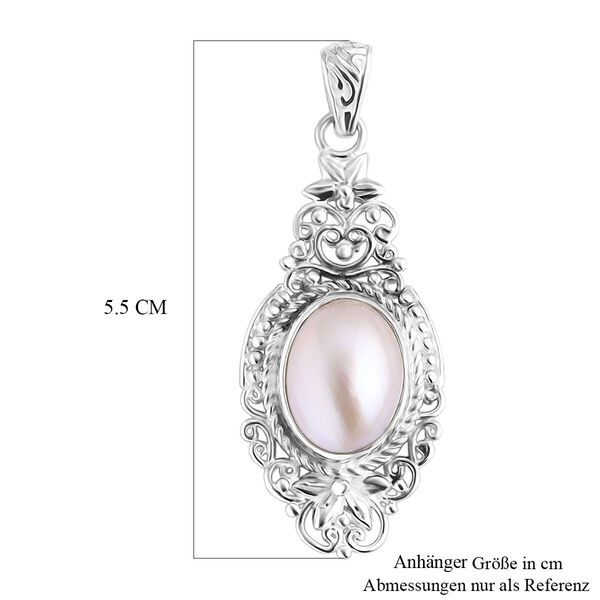 D'Joy Royal Bali - Wei&szlig;er Mabe Perle Anh&auml;nger image number 5