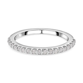 Weißer Diamant Ring, 925 Silber platiniert, (Größe 17.00) ca. 0.25 ct