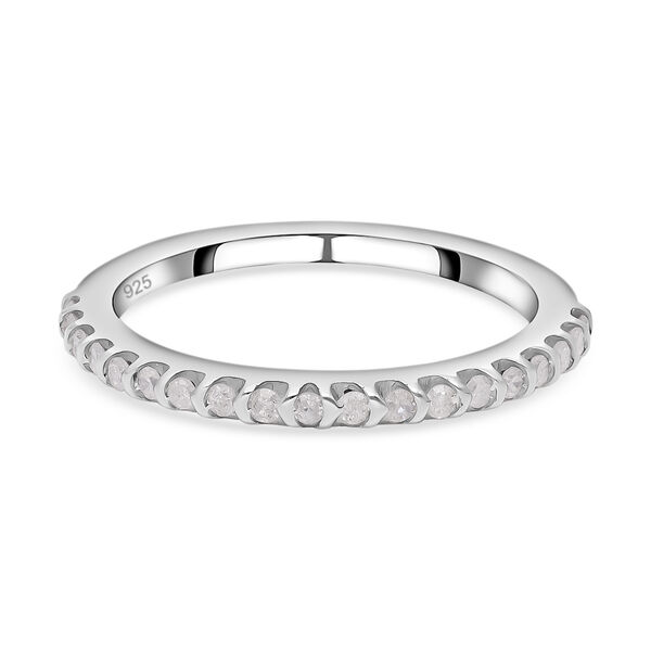 Weißer Diamant Ring, 925 Silber platiniert, (Größe 17.00) ca. 0.25 ct image number 0