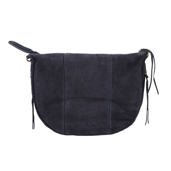 Hobo Tasche aus 100% echtem Leder, Größe 40,6x12,7x33 cm, Dunkelblau image number 4