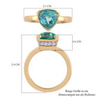 Pfau Triplett Quarz und weißer Zirkon-Ring - 2,09 ct. image number 6