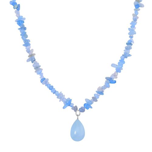 Aquamarin Halskette, 45+5 cm - 85 ct. image number 0