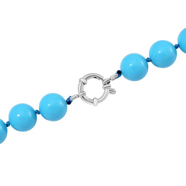 Sleeping Beauty türkisfarbene Muschelkernperle Halskette, 50cm image number 5