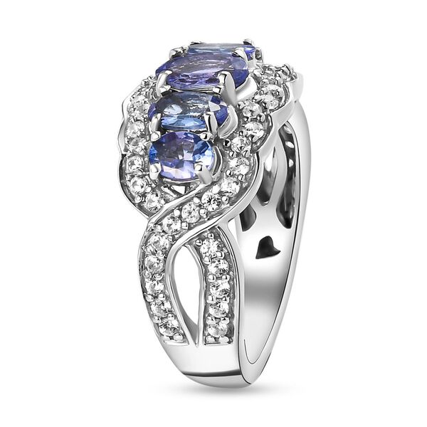 Tansanit und Zirkon Ring - 1,84 ct. image number 5