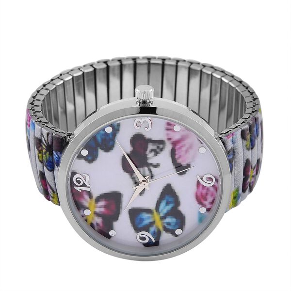 STRADA - Japanisches Uhrwerk, Flexible Uhr, Schmetterling image number 4