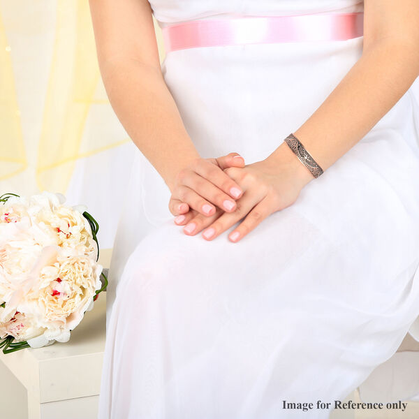 Schlichter Armreif ca. 17-18 cm in roséfarben image number 3