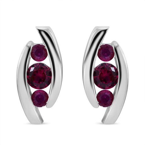 Rote Zirkonia-Ohrringe - 2,23 ct. image number 0