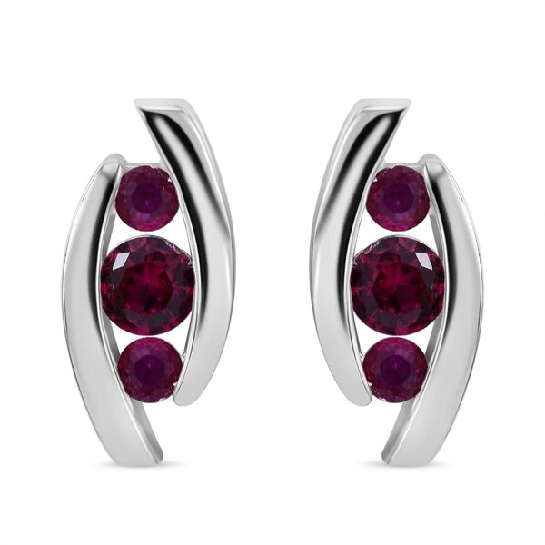 Rote Zirkonia-Ohrringe - 2,23 ct. image number 0