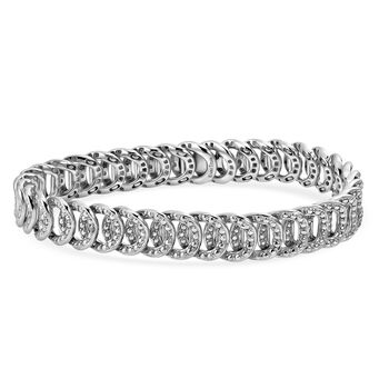 EVER TRUE Wei&szlig;er Diamant Armband ca. 19 cm Nickelfreies Messing (10-15 Werktage Lieferzeit)