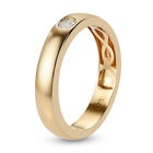 Diamant Band-Ring, SGL zertifiziert I1-I2 G-H, 375 Gelbgold  ca. 0,10 ct image number 4