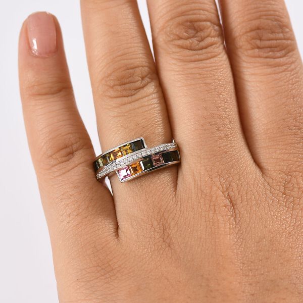 Multi-Turmalin und Zirkon Ring - 2,11 ct. image number 3