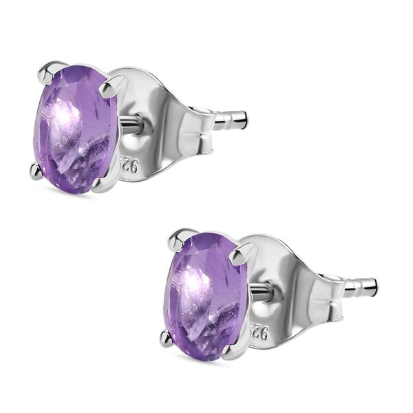 Afrikanische Amethyst Ohrringe, 925 Silber ca. 0.80 ct image number 4