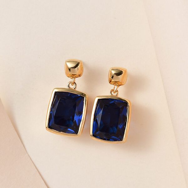 Ceylonfarbene Quarz-Ohrringe - 6,58 ct.  image number 2