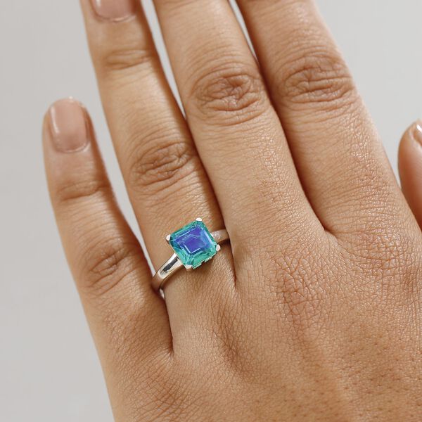 Pfau Triplett Quarz Ring, 925 Silber rhodiniert - 3,05 ct image number 3