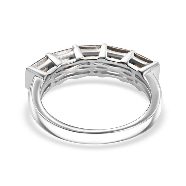 J Francis gefertigt mit SWAROVSKI- Siam Farbe Swarovski Kristall Ring, 925 Silber platiniert image number 6
