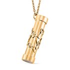 Mehrfarbiger Zirkonia Kaleidoskop Halskette, ca. 75 cm + 5 cm Extender, Reiner Edelstahl, Goldfarben