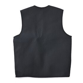 Beheizbare Weste mit Plüschfutter, 5 Heizbereiche, 5000 mAh Powerbank, Größe S/M, Schwarz