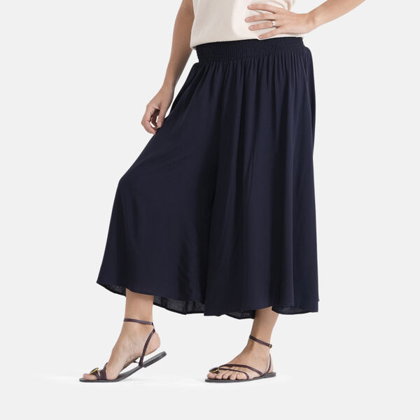 LA MAREY Culotte Hose mit weitem Bein, Einheitsgr&ouml;&szlig;e, Schwarz image number 5