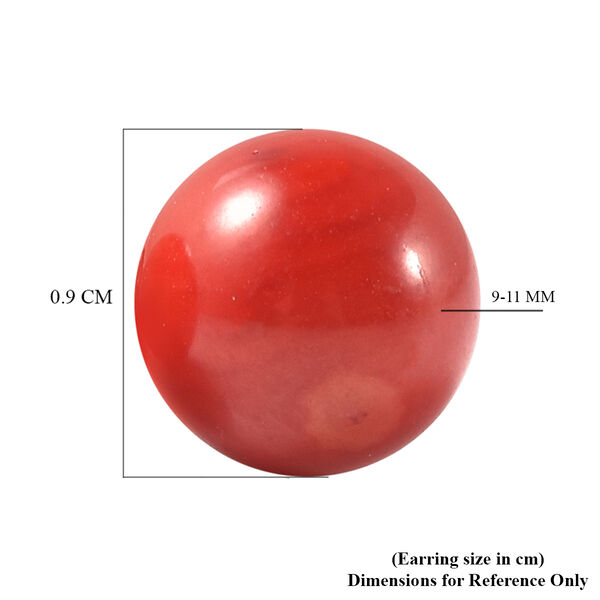 Koralle Ohrstecker, 925 Silber rhodiniert image number 4