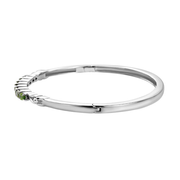 Nat&uuml;rlicher Chromdiopsid Armreif, ca. 19 cm, Edelstahl, ca. 1.86 ct image number 3