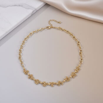 Gelb Halskette ca. 52 cm + 5 cm Extender, ca. 38,50g