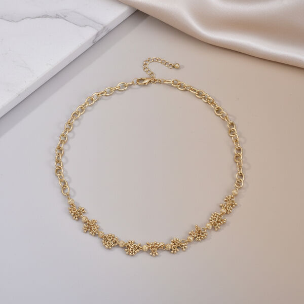 Gelb Halskette ca. 52 cm + 5 cm Extender, ca. 38,50g image number 1