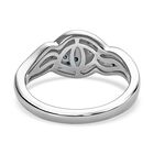 Blauer Diamant P Ring, 925 Silber platiniert (Größe 16.00) ca. 0,33 ct image number 5