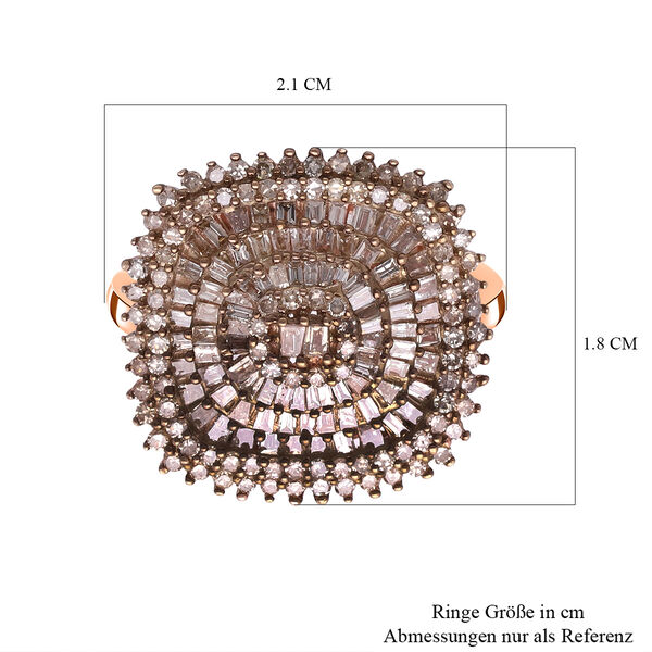 Natürlicher Champagner-Diamant-Ring  - 1 ct. image number 5