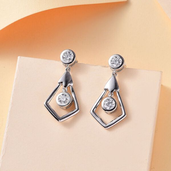 J Francis gefertigt mit SWAROVSKI- Swarovski Zirkonia Ohrringe image number 2