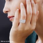 Weißer Zirkon Ring, 925 Silber rhodiniert (Größe 16.00) ca. 2.76 ct image number 2