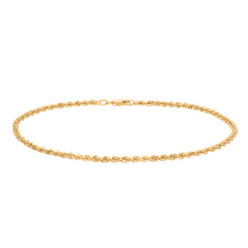 Seil-Fu&szlig;kettchen in 585 Gold, 25,5cm - 1 Gramm