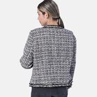 LA MAREY: Tweedjacke für Damen, Schwarz und Weiß  image number 1
