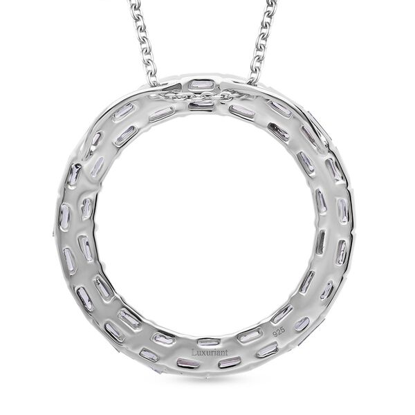 LUXURIANT SGL zertifizierter SI-GH Labor Diamant Anhänger mit 50cm Kette, 925 Silber rhodiniert - 2 ct. image number 4