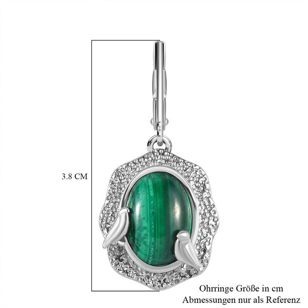 Malachit Ohrringe  Edelstahl ca. 19.13 ct image number 5