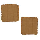 2er-Set unifarbener Kissenbezug mit Rüschen, Größe 50,8x50,8 cm, Hellbraun image number 2