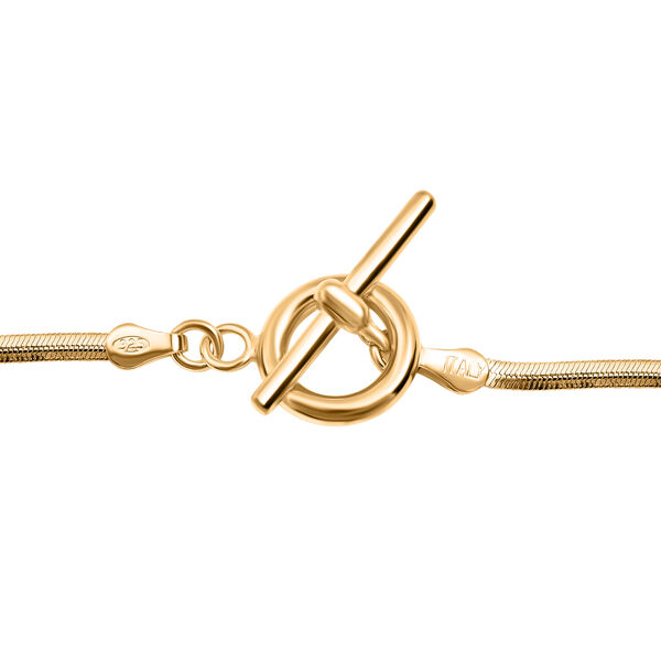 Ovale Magie-Kette aus vergoldetem Silber 45cm image number 4