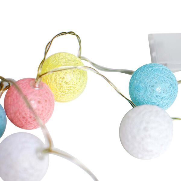 Kugel-Lichterkette mit An- und Ausschalter, L&auml;nge 30 cm, 3xAA Batterien nicht inkl., Mehrfarbig image number 4